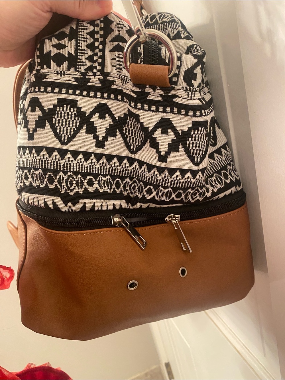 Realer NET B&W Aztec weekender Bag - Picture 4 of 7